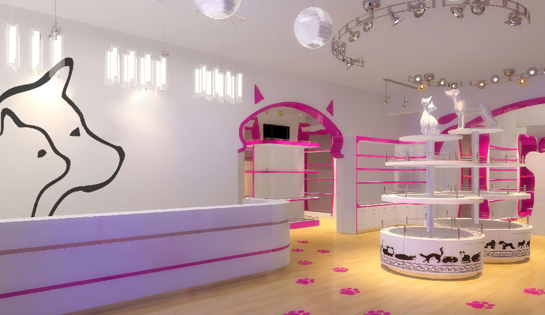 杭州寵物店裝修設(shè)計，打造溫馨的寵物家園