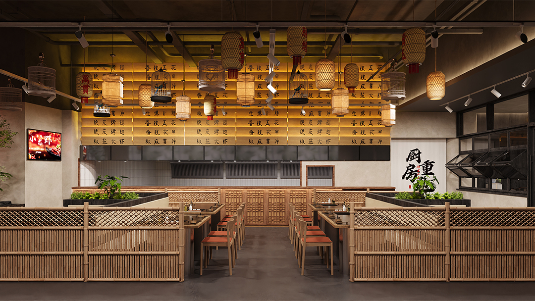 杭州煙火氣中餐廳裝修設(shè)計