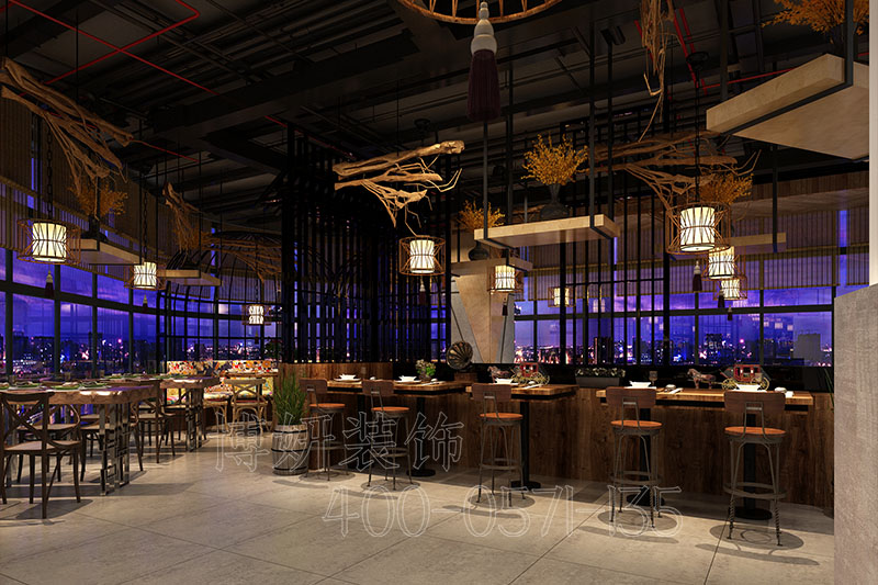 杭州人氣小吃店裝修設(shè)計，專業(yè)餐飲店裝修，打造回頭客超多的店鋪空間