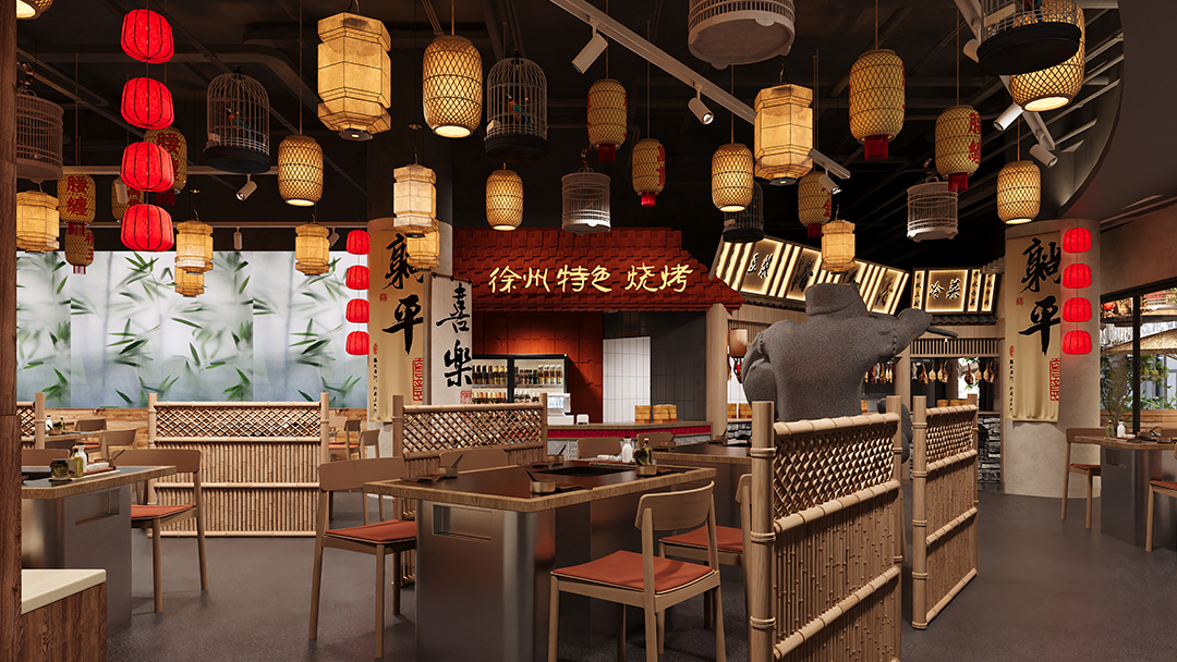 杭州煙火氣中餐廳裝修設(shè)計