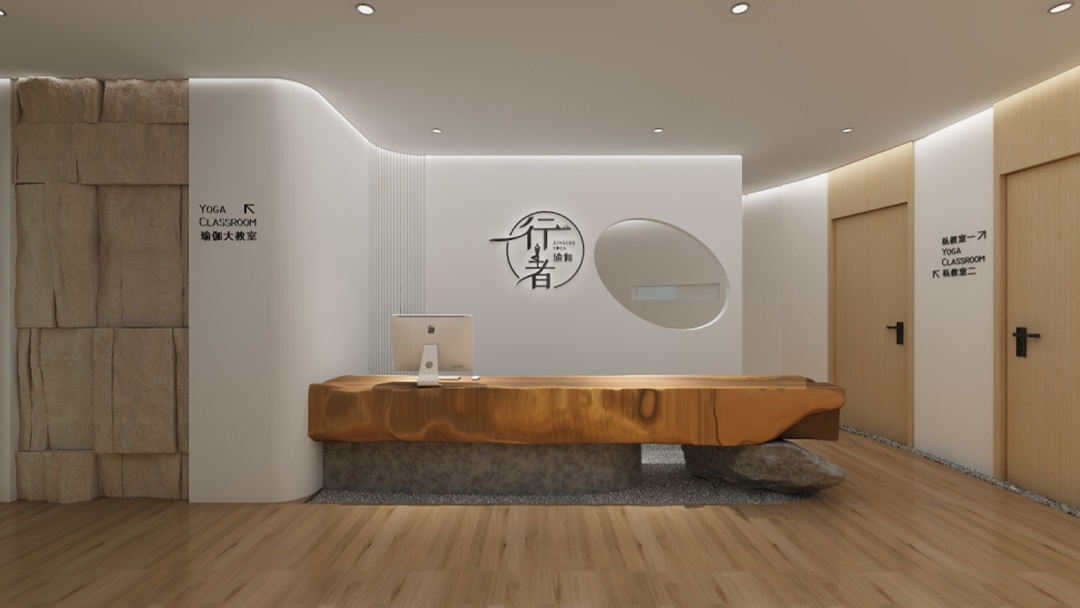 杭州原木風(fēng)瑜伽館裝修設(shè)計