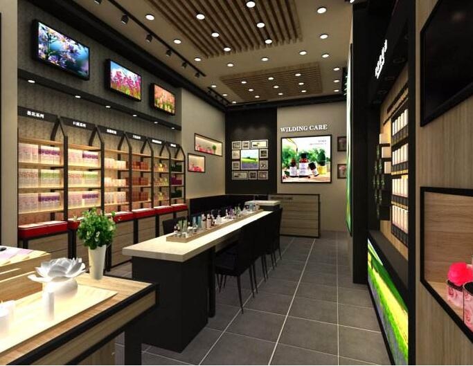 杭州化妝品專賣店裝修，專業(yè)店鋪裝修公司，打造人氣化妝品店