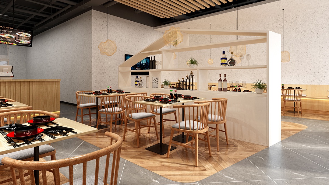 杭州簡約風(fēng)水餃店裝修設(shè)計(jì)