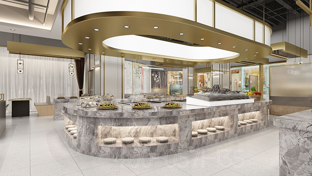 杭州現(xiàn)代簡約風快餐店裝修設計