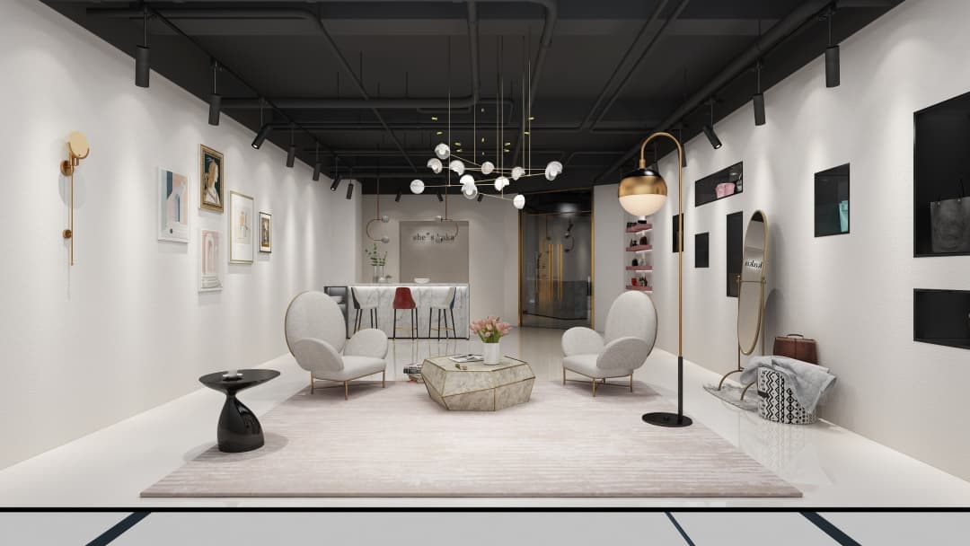 杭州網(wǎng)紅女裝店裝修設(shè)計